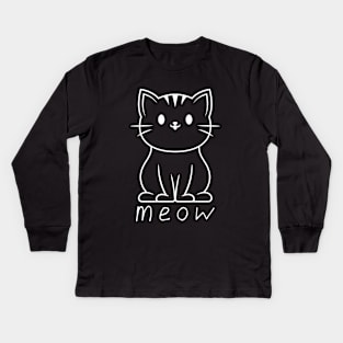 Meow Kids Long Sleeve T-Shirt